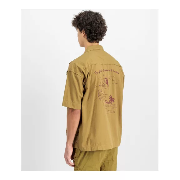 Aloha Safari Shirt - khaki