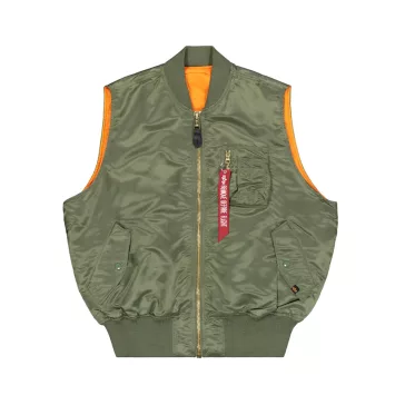 MA-1 Vintage Vest - sage-green