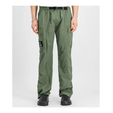 Nylon Cargo Pants - sage green