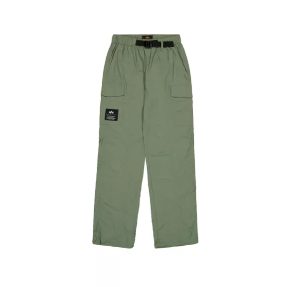 Nylon Cargo Pants - sage green