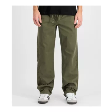 Basic Cotton pant - dark olive