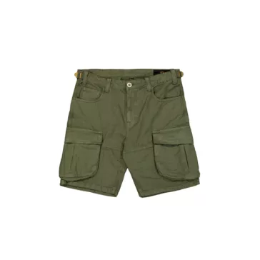 Canvas Cargo Short - dark olive