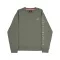 Camo Sleeve Crewneck - dark olive