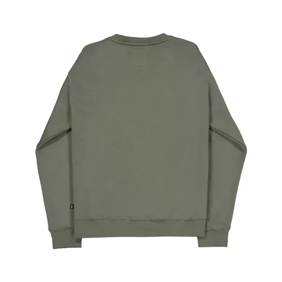 Camo Sleeve Crewneck - dark olive