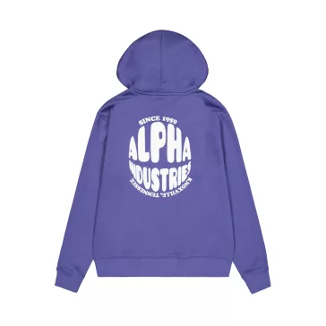 Logo Back Print Hoodie - night purple
