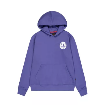 Logo Back Print Hoodie - night purple