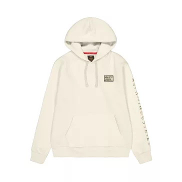 Camo Sleeve Hoodie - vintage white