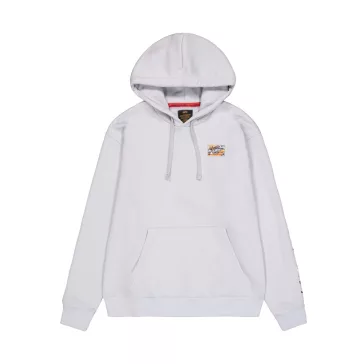 Camo Sleeve Hoodie - pastel grey
