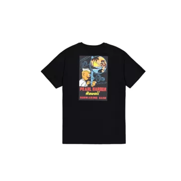Pearl Harbor Back Print T-Shirt - black