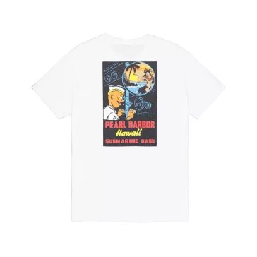 Pearl Harbor Back Print T-Shirt - white