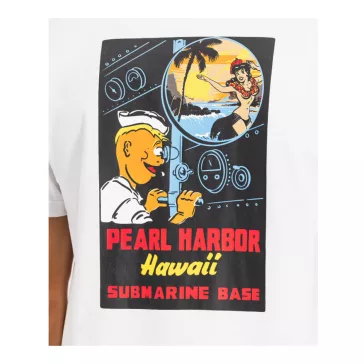 Pearl Harbor Back Print T-Shirt - white