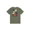 Pearl Harbor Back Print T-Shirt - dark olive