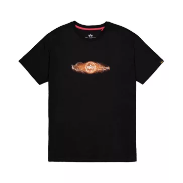 Lightning T-Shirt - black/orange