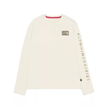 Camo Sleeve Longsleeve - vintage white