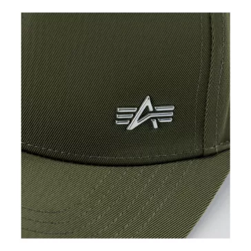 Metal Label Cap - dark olive