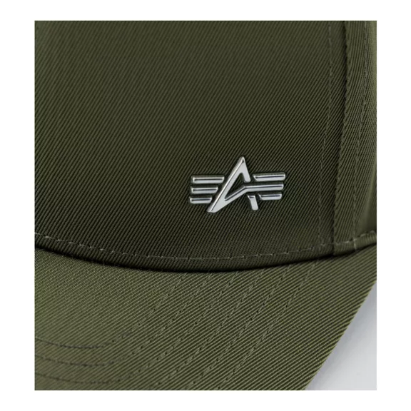 Metal Label Cap - dark olive