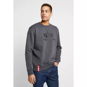 Basic Sweater - greyblack/black