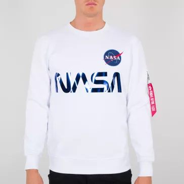 NASA Reflective Sweater - white/blue