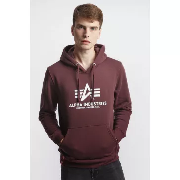 Basic Hoody - deep maroon