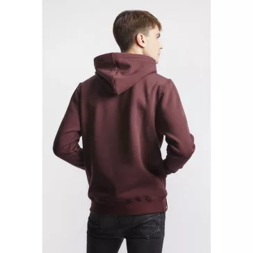 Basic Hoody - deep maroon
