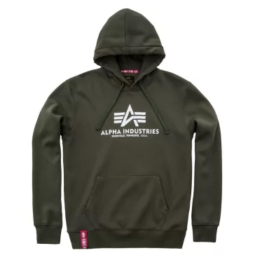 Basic Hoody - dark green