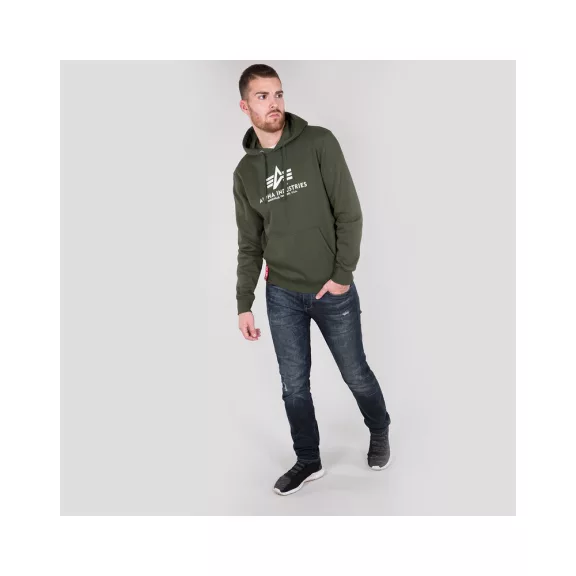 Basic Hoody - dark green