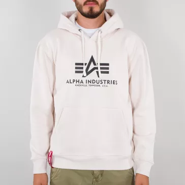Basic Hoody - jet stream white