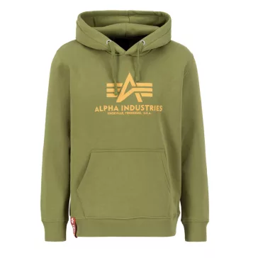 Basic Hoody - moss green