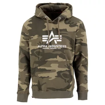 Basic Hoody Camo - olive camo