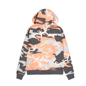 Basic Hoodie Camo - orange grey camo