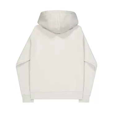 Basic Big Logo Effect Print Hoodie - stone