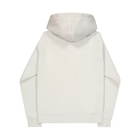 Basic Big Logo Effect Print Hoodie - stone
