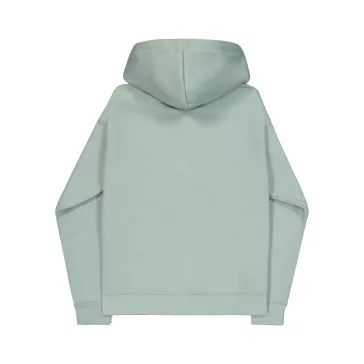 Basic Big Logo Effect Print Hoodie - frost green