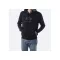 Basic Hoody Rainbow Reflective Print - black