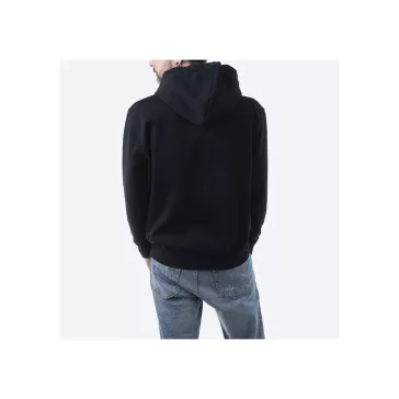 Basic Hoody Rainbow Reflective Print - black