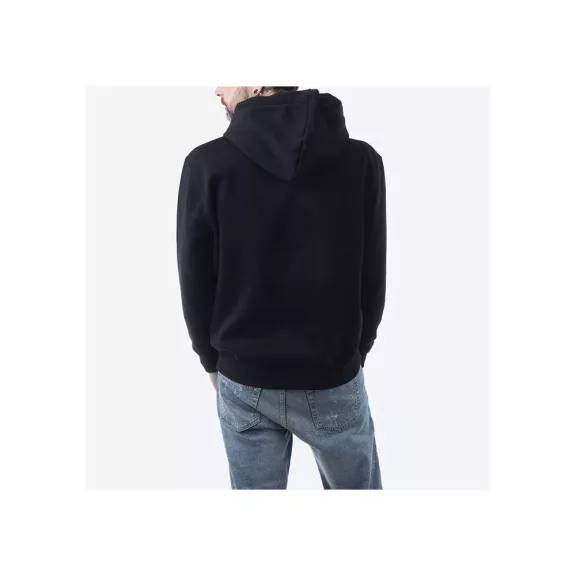 Basic Hoody Rainbow Reflective Print - black