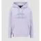 Basic Hoody Rainbow Reflective Print - pale violet