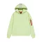 Red Stripe Hoody - arctic lime