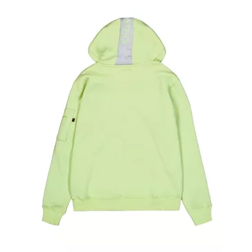 Red Stripe Hoody - arctic lime