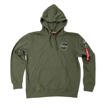 Space Shuttle Hoody - dark olive
