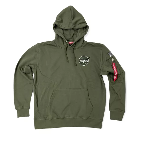 Space Shuttle Hoody - dark olive
