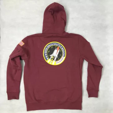 Space Shuttle Hoody - burgundy
