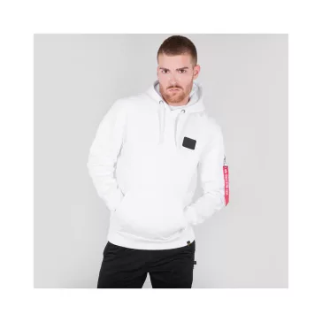 Back Print Hoody - white