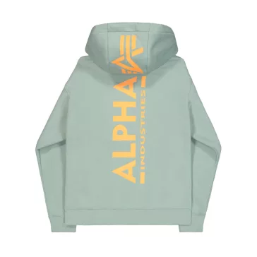 Back Print Hoodie - frost green