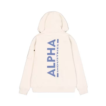 Back Print Hoodie - vintage white