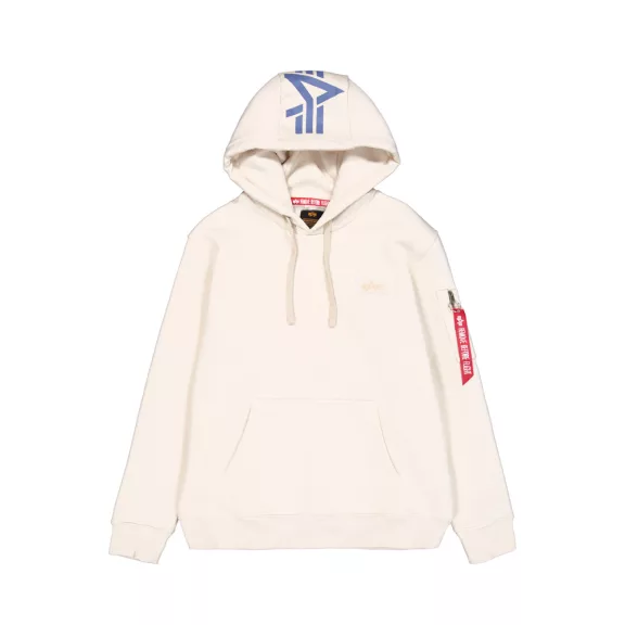 Back Print Hoodie - vintage white