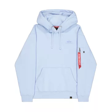 Back Print Hoodie - artic blue