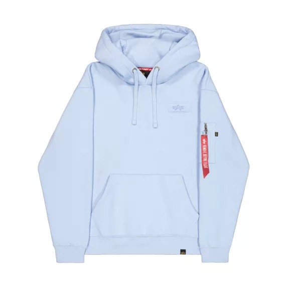 Back Print Hoodie - artic blue