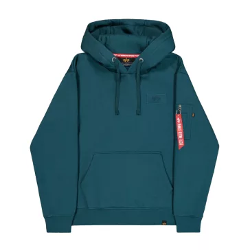 Back Print Hoodie - deep petrol