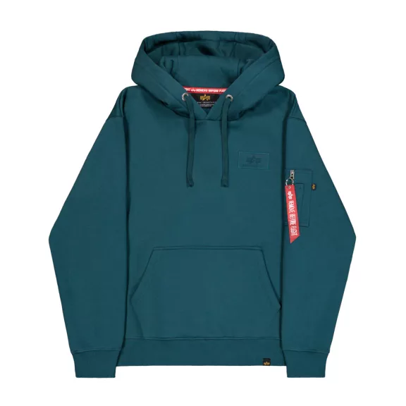 Back Print Hoodie - deep petrol